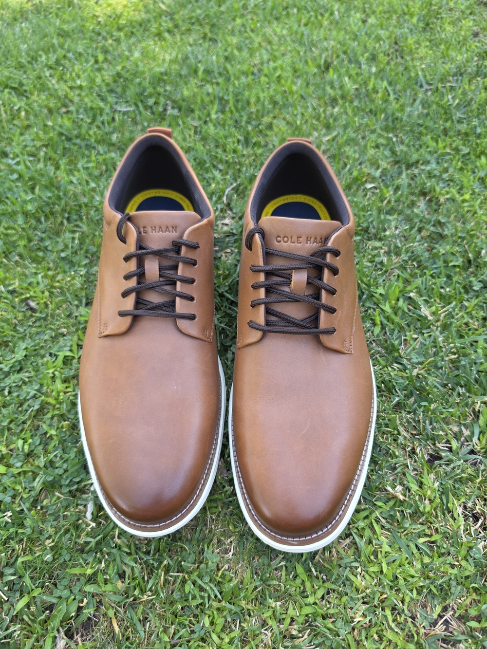 NEW Cole Haan Men’s Casual Leather Derby Shoes - Tan
